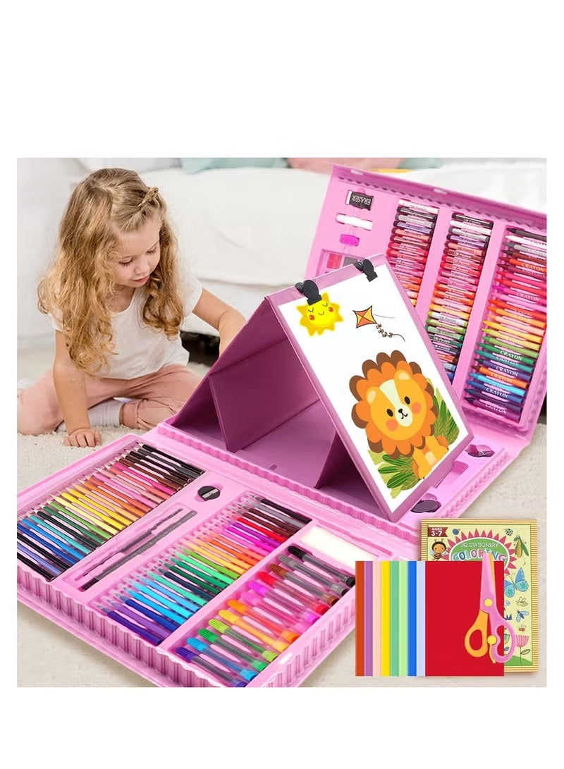 A set of 208 colored pencils and a drawing board. - Image 1